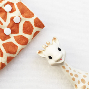 wasbare luier gedoe? pocketluier met sophie de giraf