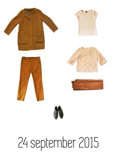 Laura en James project 333: 3 maanden met 33 kledingstukken. outfit van de maand september