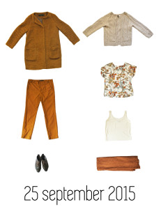 Laura en James project 333: 3 maanden met 33 kledingstukken. outfit van de maand september