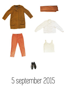 Laura en James project 333: 3 maanden met 33 kledingstukken. outfit van de maand september