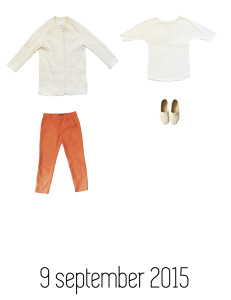 Laura en James project 333: 3 maanden met 33 kledingstukken. outfit van de maand september