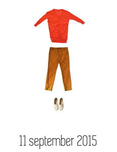 Laura en James project 333: 3 maanden met 33 kledingstukken. outfit van de maand september