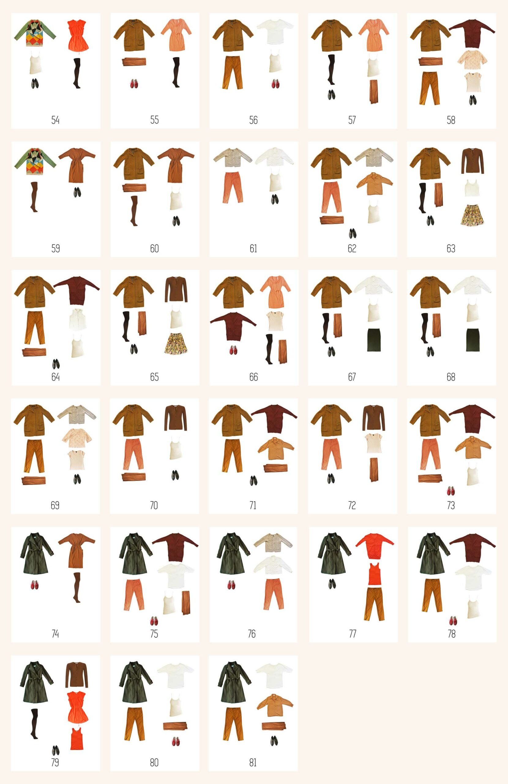 outfits november project 333