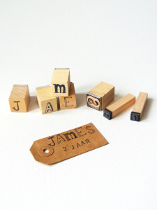 traktatie 2 jaar kinderopvang stempels hangtag | www.lauraenjames.com