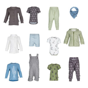 capsule wardrobe voor kinderen 12 items 30 combinaties ig