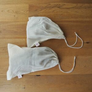 Alternatief voor plastic broodzak: biologisch katoenen herbruikbare broodzak van bag-again | www.lauraenjames.com