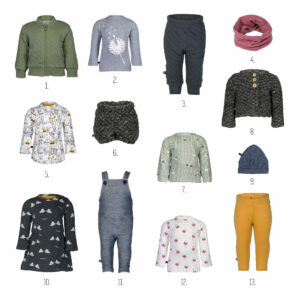 winter capsule wardrobe voor meisje 13 items 30 combinaties