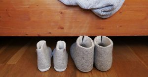 warme wollen pantoffels Esgii