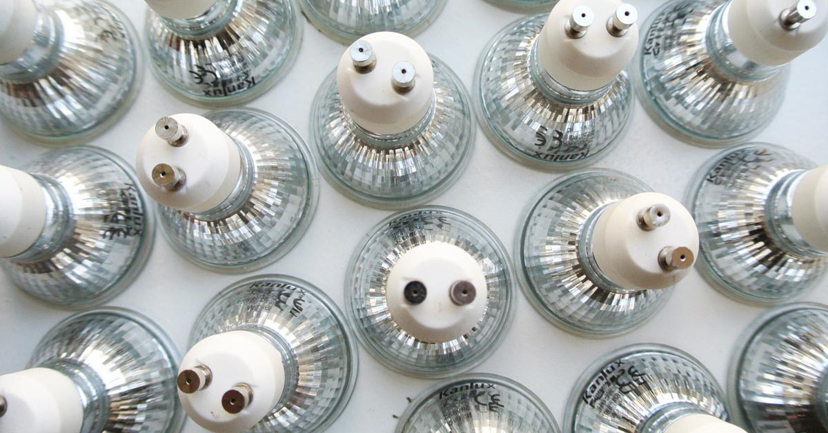 ledverlichting ikea: de oude halogeenlampjes uit de hal
