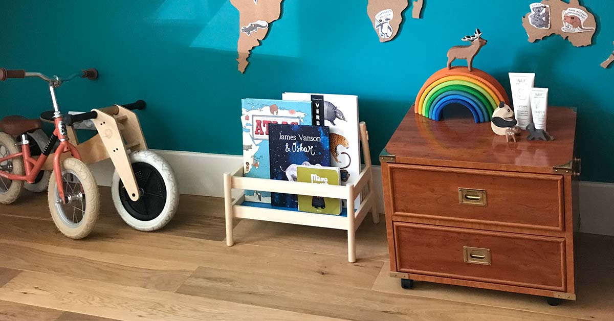 duurzame vloer kinderkamer hout kurk marmoleum vloerbedekking