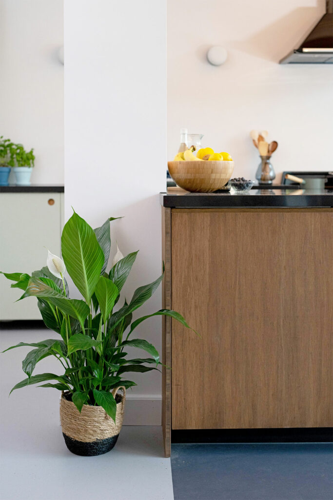 duurzame keuken jaren 30 huis duurzame vloer marmoleum cocoa