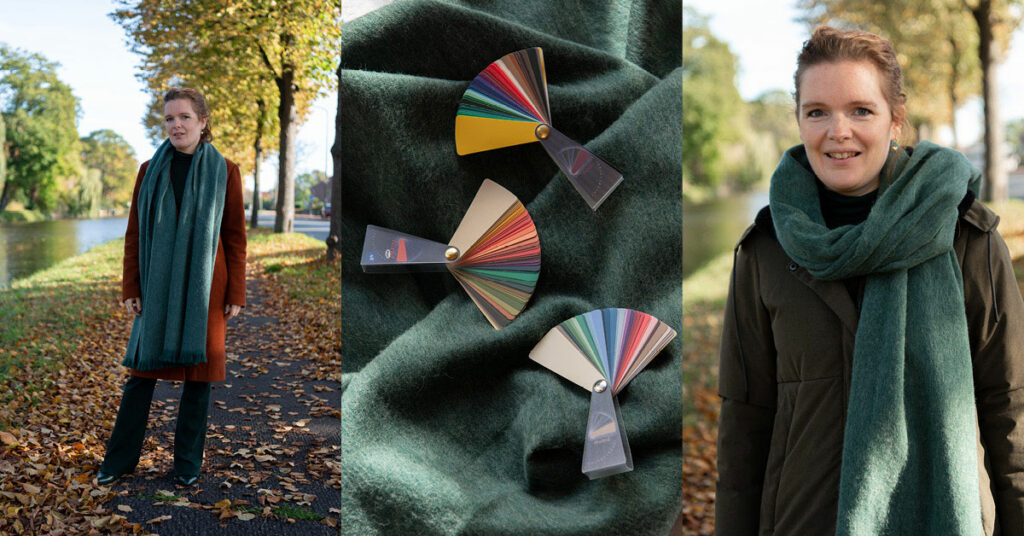 Sjaal voor herfsttype diepe herfst gedempte herfst