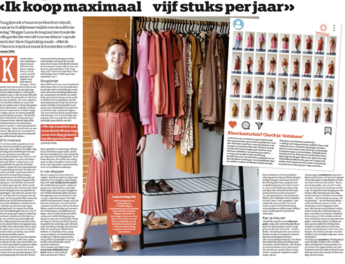 Ik koop maximaal 5 nieuwe kledingstukken per jaar